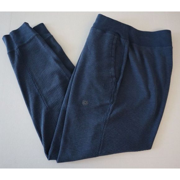 Polo Ralph Lauren Men's Sz Medium Clancy Blue Waffle-Knit Jogger Pants - Picture 11 of 12